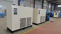 Compresseur d'air à vis lubrifié portable FGMI avec pompe moteur et sécheur d'air refroidi par PLC