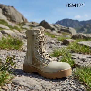 Botas de Combate LXG, Populares en el Mercado de Qatar, con Cierre de Velcro, Suela de EVA y Goma, para Operaciones Tácticas, Modelo HSM171 - Product Image 6