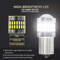 Nouvelle ampoule LED 2025 4014 54SMD 1156 P21W BA15S BAU15S PY21W 1157 BAY15D Canbus sans erreur pour feux de freinage et clignotants automobiles
