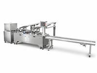 Ligne de production entièrement automatique de biscuits sandwichs fourrés à la crème SINOBIZ, certifiée CE, équipement de boulangerie en acier inoxydable