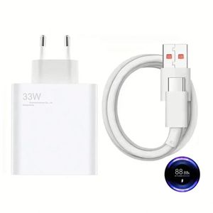 Adaptador de Corriente de Carga Rápida de 120W EU/US, 67W 33W con Cable Tipo C de 6A para Xiaomi, Precio de Fábrica - Product Image 5