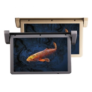 22 inch DC12V-24V cơ giới lật xuống <span class=keywords><strong>Roof</strong></span> mounted MP5 màn hình TV HD Trần Màn hình hiển thị cho du lịch xe buýt HLV Train tàu điện ngầm - Product Image 2