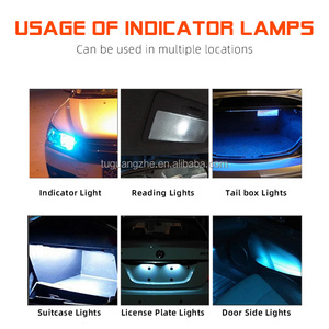 TGZ Blanc Pur 12v T10 Canbus 291 <span class=keywords><strong>W5W</strong></span> 19SMD Park Light 194 Led Light 168 Ampoule Voiture Led Porte Côté Projecteur Len - Product Image 4