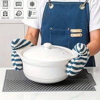 Tapis de séchage pour vaisselle et bols en silicone, résistant à la chaleur, pliable, antidérapant pour la cuisine