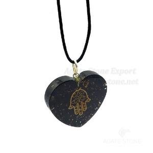 Vente en gros de pendentifs en orgonite de shungite avec symbole Ko Rei Pendentif en orgone d'agate et de pierre précieuse Vente de shungite - Product Image 3