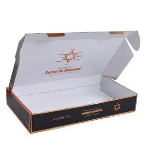 Custom printing UV printing black gift Truck cover Corrugate paper mailbox packaging color boxes printing