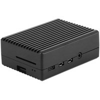 Raspberry Pi 4B Caja de aleación de aluminio Caja protectora de metal Caja de carcasa de enfriamiento pasivo Caja de metal de calor para Raspberry Pi