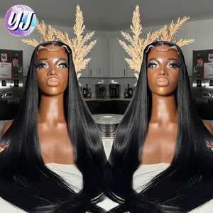 Perruque HD Dentelle Cheveux Indiens Bruts, Perruque en Cheveux Humains Full Lace 100% Sans Colle à Cuticules Alignées Vierge, Perruques Lace Front pour Femmes Noires - Product Image 2