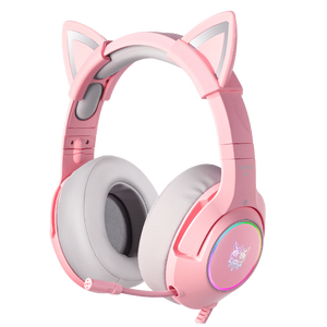 <span class=keywords><strong>Onikuma</strong></span> หูฟังสำหรับเล่นเกมระบบสเตอริโอ7.1 Cat Elf <span class=keywords><strong>RGB</strong></span> สำหรับ Ps4 Xbox PC และชุดหูฟังสำหรับเล่นเกมมีสวิตช์ - Product Image 1