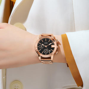 นาฬิกาควอตซ์สแตนเลสสตีลสำหรับผู้หญิงนักธุรกิจแฟชั่น  แสดงปฏิทิน กันน้ำ ผลิตตามสั่งจากโรงงาน - Product Image 6