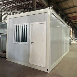 Maison conteneur pliable de 20 pieds Bureau préfabriqué Petite maison en panneau sandwich pour l'extérieur - Product Image 3