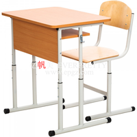 Ensemble scolaire individuel de haute qualité mobilier scolaire siège unique chaise de bureau d'étudiant chaise de salle de classe et bureau