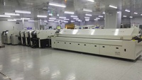 Precio de fábrica, máquina de soldadura por reflujo SMT de aire caliente sin plomo de diez zonas de doble riel, automática, para línea de producción SMT