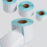 Rouleau d'étiquettes thermiques vierges sur mesure pour l'impression de codes-barres d'expédition 4x6