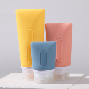 Bouteilles de voyage en silicone anti-fuite 60ml 37ml 89ml 100ml pour emballage cosmétique et soins corporels - Product Image 1