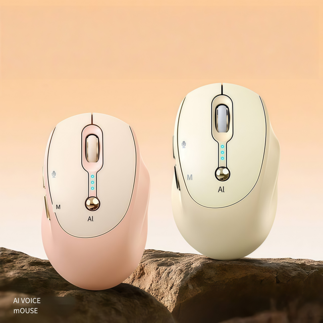MQ AI Voice Gaming Mouse USB Optical Dual Mode Wireless Rechargeable Multi Language Translation Voice Typing Silent Stock