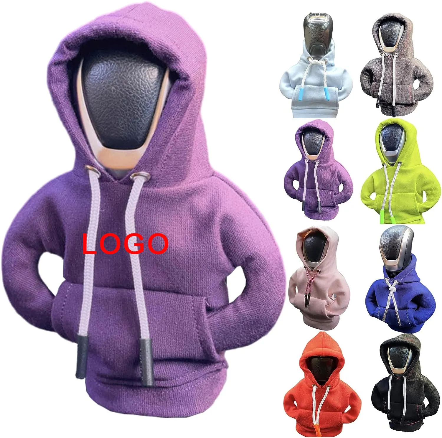 Custom logo wholesale funny promotional product gear shift knob hoodie shirt fashion car shift knobs cover trim