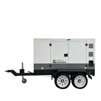 Generador Diésel Tipo Remolque de 100KW, 120KW, 150KW, Doble Voltaje, SmartGen ATS, con Cubierta Impermeable para Energía Temporal en Puertos