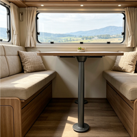 Base de fixation de pied de table pour camping-car en ABS moderne de qualité supérieure, anti-vibration, résistante à la rouille et à la corrosion, écologique