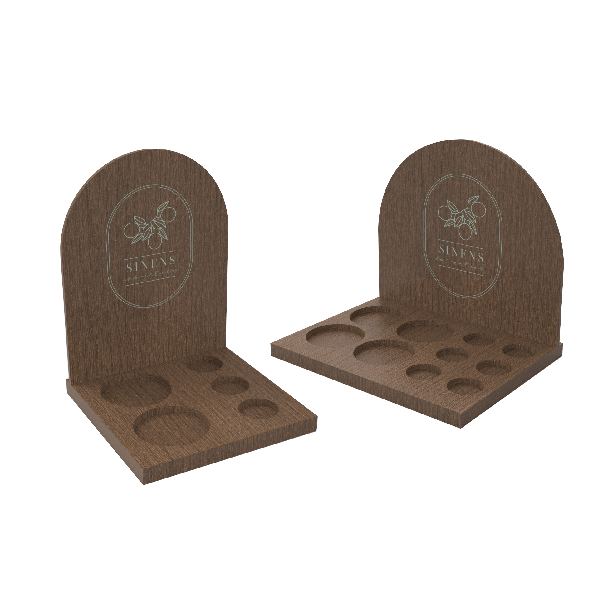Apache Customized Wood Countertop Cosmetics Perfume Display Rack for Supermarkets — view 1