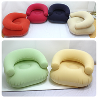 Fauteuil gonflable coloré et moelleux pour la lecture et les jeux