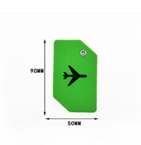 Lot <span class=keywords><strong>de</strong></span> 4 <span class=keywords><strong>étiquette</strong></span>s <span class=keywords><strong>de</strong></span> bagage en silicone durables à motif uni pour valises <span class=keywords><strong>de</strong></span> voyage, facile à identifier, logo personnalisé, cadeau promotionnel - Product Image 6