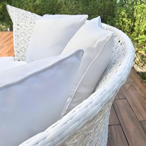 Lettino da Esterno Moderno e Minimalista in Metallo con Braccioli per Balcone, Patio, Piscina - Divano Letto per Esterni - Product Image 5
