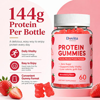Gummies de collagène protéiné OEM fabriquées aux États-Unis, 10g, hydrolysés, BCAA, biotine, pour la beauté de la peau, des cheveux, des ongles et des muscles, pour femmes, véganes, sans OGM