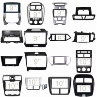 Console centrale de voiture Facia Audio Dash Radio Cover Car Decks Radio Android Frame Accesorios Para De Auto Electronics Frame Parts