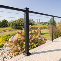 HIMOWAY Balustrades et Garde-corps en Métal Nouveau Style, Corde Métallique, Acier Inoxydable, pour Balcon et Terrasse, Garde-corps à Câble