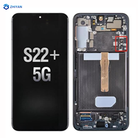 Écran mobile d'origine pour Samsung Galaxy S22 Plus avec cadre, pièces de réparation, remplacement de l'écran LCD