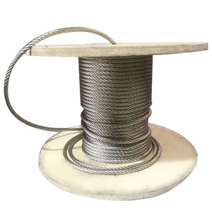 Bâtiment de traction de levage de haute qualité câble métallique en acier inoxydable 1*19 - Product Image 1