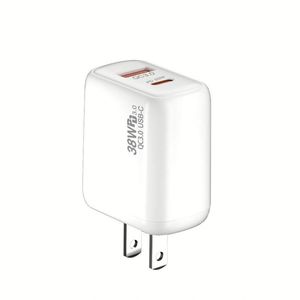 US EU <b>UK</b> <b>USB</b> Type C Wall Power Charger 38W A+C QC3.0 Travel Adapter PD 20W Charger Block for Phone 15 16 Pro Max - Product Image 5
