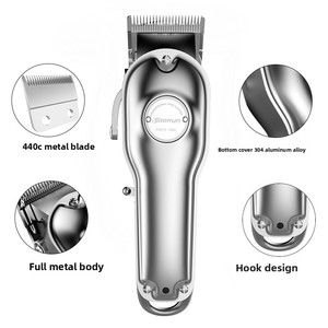 เครื่องตัดผมไฟฟ้าแบบปรับได้ รุ่น <span class=keywords><strong>1919</strong></span> สำหรับร้านทำผม ใบมีดสแตนเลส ใช้ได้สองแบบ ชาร์จได้ ใช้ในบ้านได้ - Product Image 2