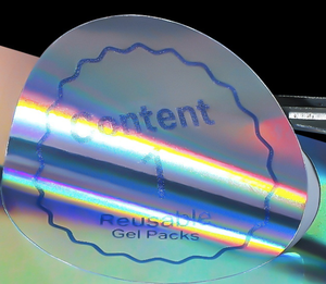 Bán buôn tùy chỉnh logo thương hiệu thân thiện với môi chống giả Vinyl không thấm nước vàng lá dập Nhãn dán nhãn sang trọng thấp tối thiểu - Product Image 5