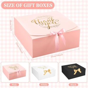 Explosive Custom Premium Luxury Coated <b>Paper</b> Gift Packaging Box With Customized Ribbon - Product Image 2