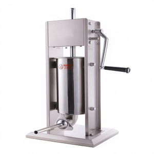 Nuovo Insaccatrice Hakka 11 <span class=keywords><strong>Lb</strong></span>/<span class=keywords><strong>5</strong></span> L con Quattro Tubi, 2 Velocità, in Acciaio Inox, Verticale, 11.8x10.2x25.6 Pollici - Product Image 1