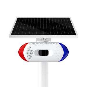 Painel Solar Voz Alarme 130dB Cão Barking Gunshot Com Luz Estroboscópica e Sensor Infravermelho <span class=keywords><strong>Detector</strong></span> <span class=keywords><strong>Outdoor</strong></span> Luz de Advertência OEM Voz - Product Image 6
