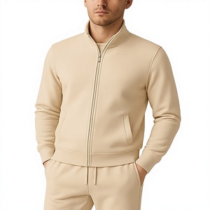 <b>Mens</b> <b>White</b> Full Zip Tracksuit Set Premium Track <b>Jacket</b> and Jogger Pants Casual Athletic Sportswear Comfortable Slim Fit Active - Product Image 4