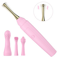 Masajeador Corporal Vibrador de Silicona de 10 Velocidades, Resistente al Agua IPX5, Carga Magnética USB, Varita AV, Vibrador Eléctrico, Estimulador de Punto G, Venta al Por Mayor