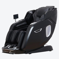 Fauteuil de massage à domicile Elaxation SL avec rail allongé, commande vocale, ions négatifs, chargement sans fil et rouleaux pour les pieds