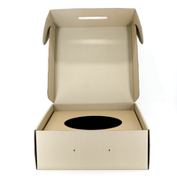 Boîte d'expédition en carton ondulé personnalisable et recyclable avec insert supplémentaire pour casquettes et chapeaux