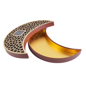 Hộp quà hình trăng khuyết khắc vàng sang trọng, quà tặng Eid Mubarak Ramadan dành cho Ngày của Mẹ - Product Image 4