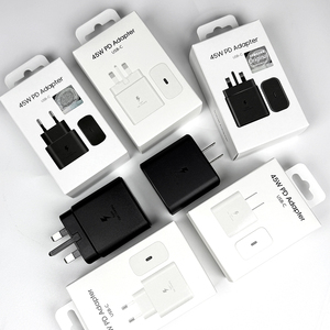 Caricabatterie <span class=keywords><strong>Samsung</strong></span> Originale 45W con Spina US EU UK, Adattatore di Alimentazione Tipo C per Ricarica Rapida Android - Product Image 4