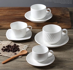 Tazze e piattini da Cappuccino in porcellana tazze da 6 once per tazze da caff<span class=keywords><strong>è</strong></span> Latte moka e t<span class=keywords><strong>è</strong></span> Demitasse - Product Image 2
