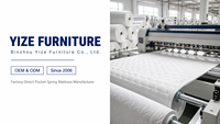 Matelas hybride à ressorts ensachés en mousse à mémoire de forme de bambou, avec gel ventilant et tissu tricoté, tailles Twin, Full, Queen, King, roulé en boîte