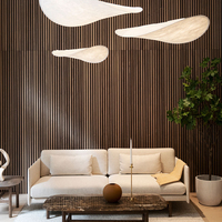 Witop Décor d'appartement Mur et plafond Décoration insonorisante Panneaux acoustiques d'insonorisation pour animaux de compagnie et lattes de bois