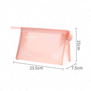 New Summer Pool PVC Waterproof Makeup Bag Jelly Colorful Wash Bag Travel <b>Toiletry</b> Cosmetic <b>Storage</b> Bag - Product Image 2