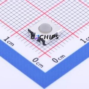GT-TC063E-H025-L30 Tactile Switch SMD,6.2x6.2mm Switch Single Pole Single Throw Round Button 1.3N Vertical Mount - Product Image 1