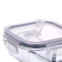 Conteneur de stockage alimentaire en verre en gros, taille XL, avec couvercles en verre pour la conservation des aliments, hermétique, pour la cuisine